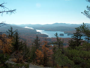 View of Long Lake from Blueberry Mountain